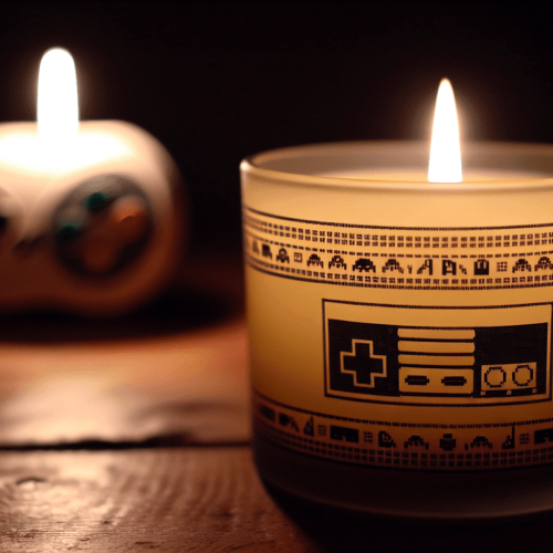 A Flicker of Nostalgia: Gaming Legends in Candle Form